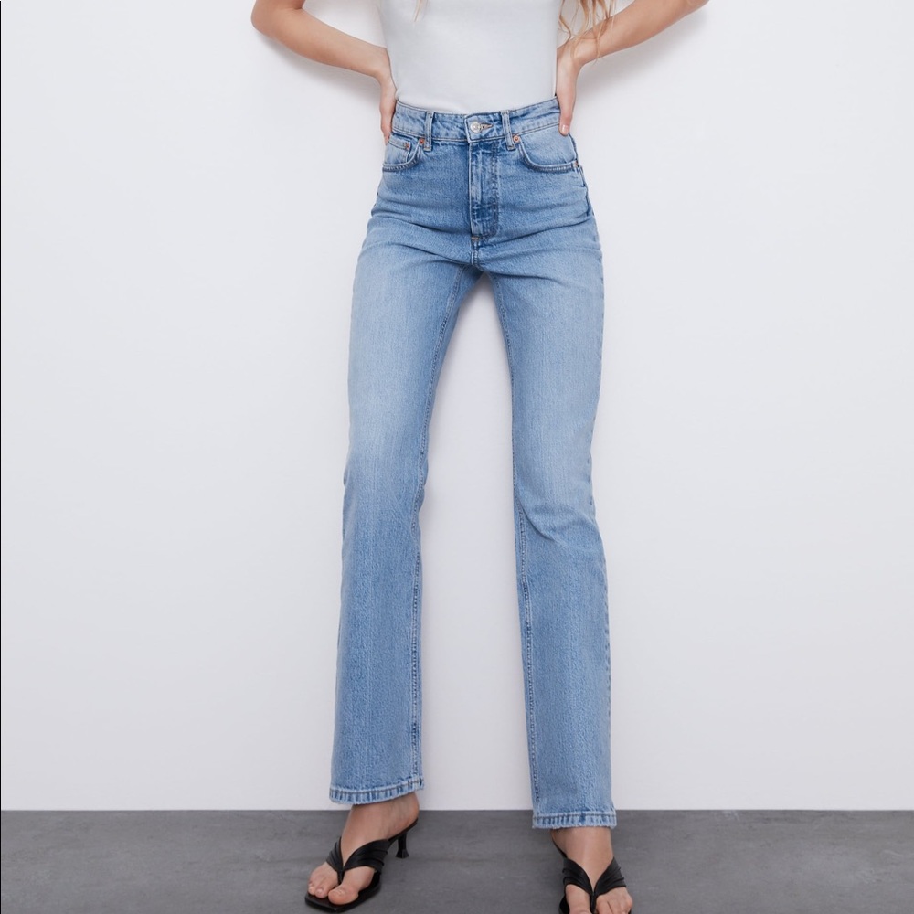 Zara Denim High Rise Jeans Size 2